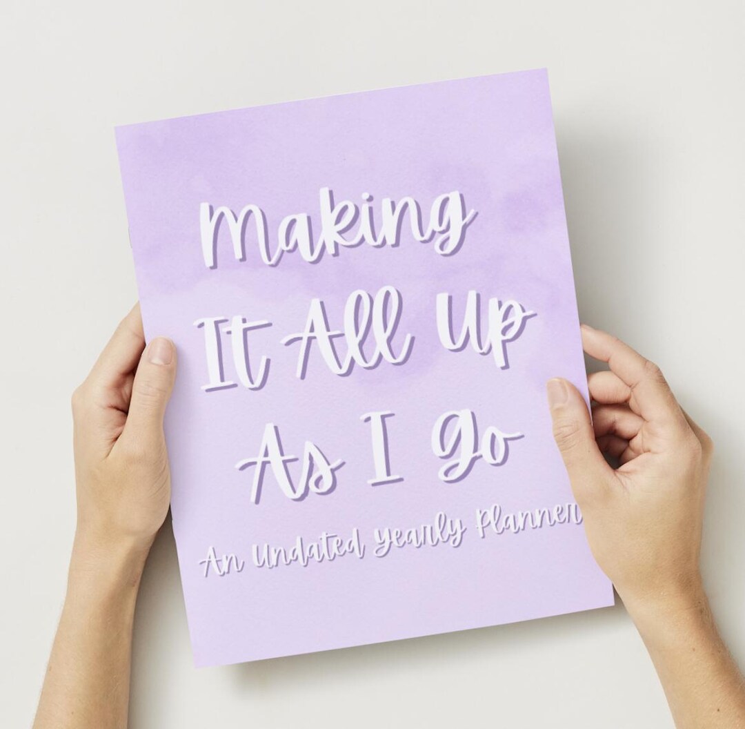 Purple Undated Planner PDF | Aesthetic Canva Digital Calendar ...