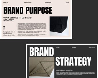 Brand Strategy Template for InDesign | Pitch Deck Template | Brand Presentation | Brand Identity | Brand Designer | Adobe Template