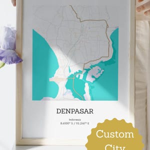 Aangepaste stadskaartbundel Stadskaart wordt afgedrukt reisposter Aangepaste kaartafdruk Gepersonaliseerde kaart muurkunst Set van 3 stadskaarten Set van 4 stadskaarten
