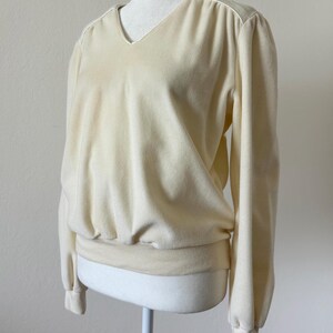 80s Velour Top - Etsy