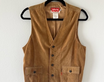 Colete de camurça vintage da Levi's