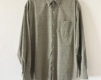 Camisa abotonada de hombre de Banana Republic de los años 90