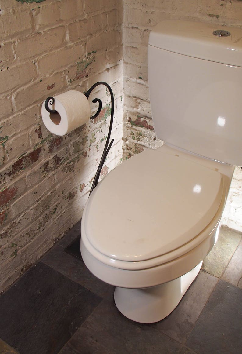Elegant Free Standing Toilet Paper Holder Etsy