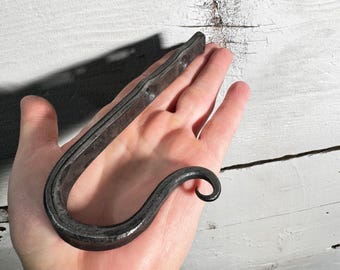 Wall hook - Style 3 - Hand Forged by a Blacksmith - made in USA