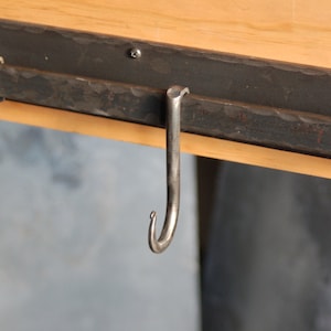 7 Hook Iron Pot Rack, Metal Pot Rack, Coat Rack. Hand Forged by a Blacksmith Also Works as a Coat Rack image 3