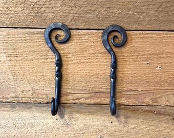 Wall Hook - Style 1. Hand Forged by a Blacksmith - made in USA