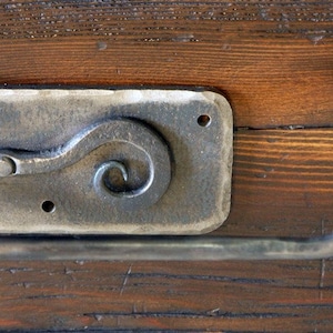 Wall Mounted Iron Toilet Paper Holder. Hand Forged by a Blacksmith - made in USA