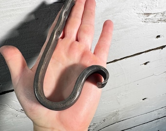 Wall hook - Style 4 - Hand Forged by a Blacksmith - made in USA