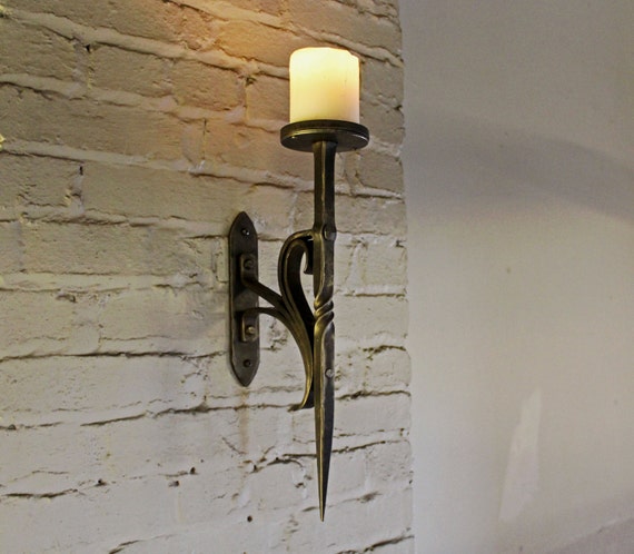 Hand Forged Candle Sconce, Blacksmith Forged, Iron Sconce, Decorative Candle  Sconce, Goth Sconce -  Canada