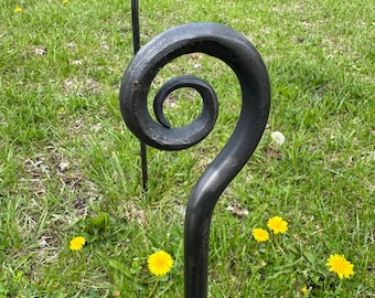 Garden Stake, garden hose guide - hand forged by blacksmith - made in USA