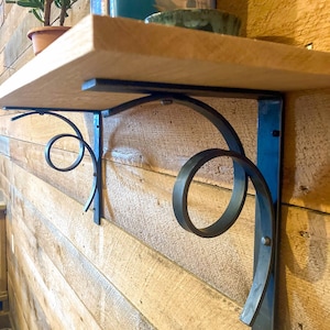 Shelf Bracket Hand Forged - Style 03 Modern - Made in USA