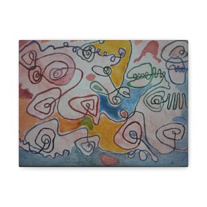 Abstract Canvas Art Print: Modern Home Decor, Sustainable Materials