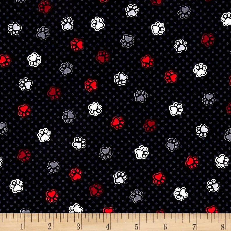 Belly Band Waist 15.25 x Width 3.50 inches Male Dog Wrap Diaper Belt by SewDog 3 Layers Quilted Padded #58 PAWS