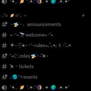 space theme | discord server template