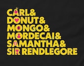 Dungeon Crawler Carl, Royal Court T-Shirt, Carl Donut Mongo Mordecai Samantha, Sir Rendlegore