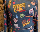 Dungeon Crawler Carl Blue Women's Boat Neck Flare Sleeve Top Princess Donut Blouse