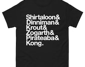 LitRPG Subjective List Shirt of Authors: Shirtaloon, Dinniman, Krout, Zogarth, Pirateaba, Kong