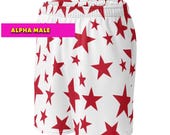 Red Star Shorts DCC Alpha Carl Cosplay, Unenchanted BigBoi Boxers with POCKETS