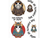 Knights of Porg Sticker Sheets