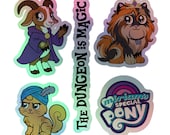 My Little Dungeon Crawler Holographic stickers
