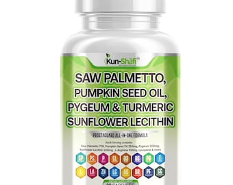 Sågpalmetto pumpafröolja, pygeum, gurkmeja och solroslecitin - Herbal 90 kapslar