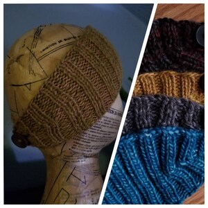 Knitted Wool Earwarmer Headbands