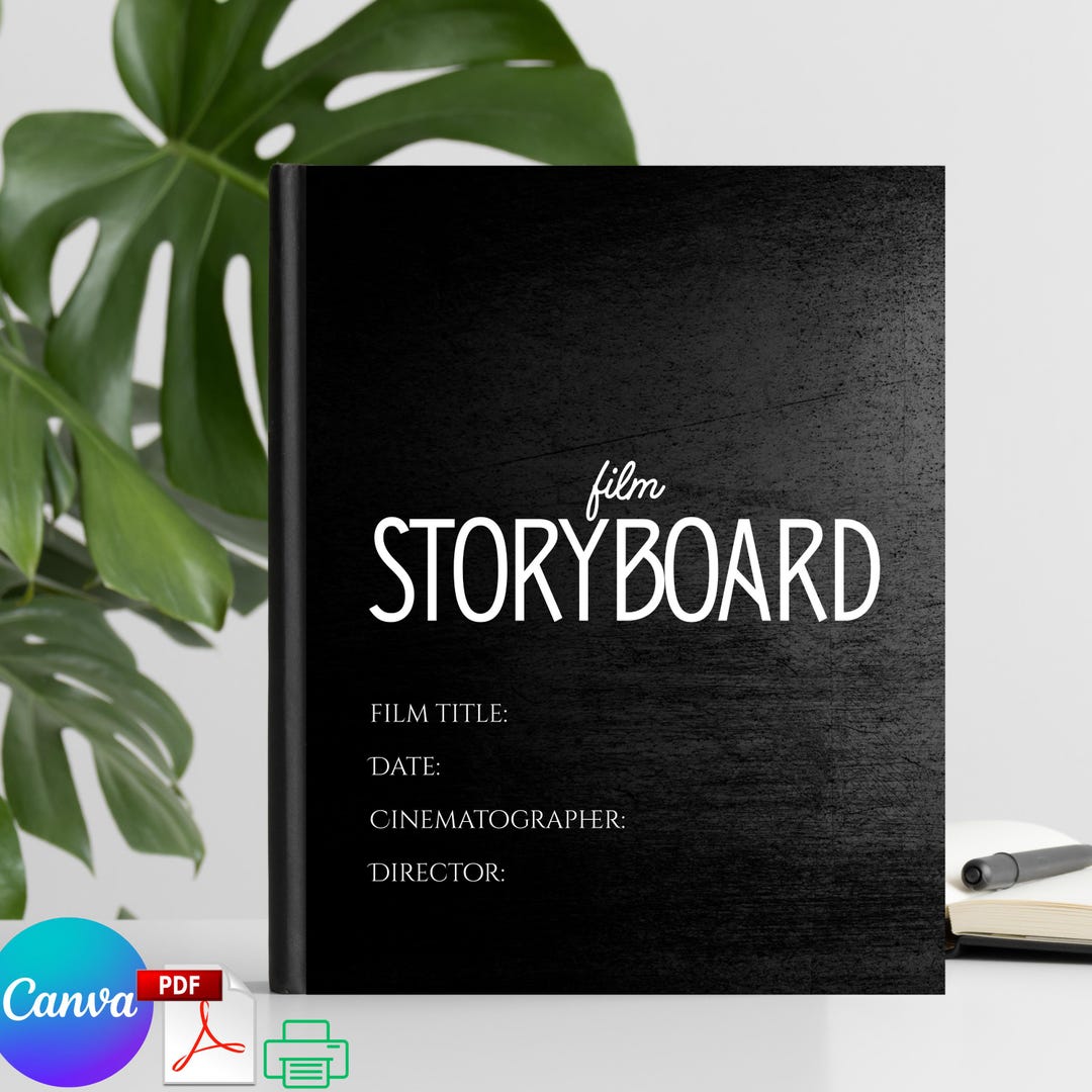 Storyboard Template 200 Pages Editable Canva + Printready PDF Etsy