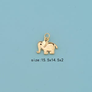 18K Gold Filled Elephant Necklace,elephant pendant,Good Luck Charm,Animal Lover Gift,Gift for Christmas,Gift for Her,Gift for Mom