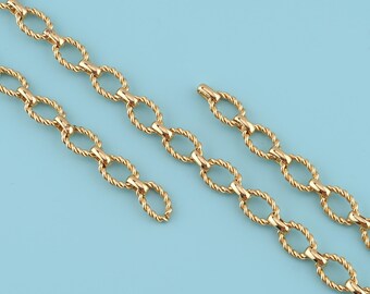 ゴールドフィルドのネックレス 18K ゴールドフィルド ファッション チェーン ネックレス、繊細な