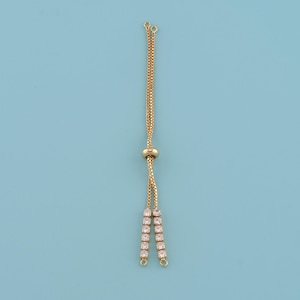 18K Gold Filled Slider Chain,Box Chain Necklace,with Slider Rubber Beads,Adjustable Half-finished Necklace Connector,Diy necklace chain