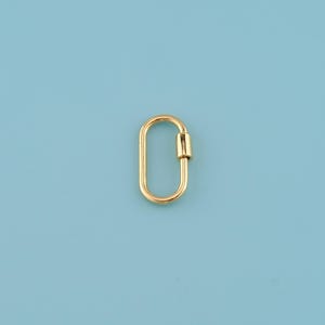 18 kt gold filled ovale karabijnsluiting, karabijnsluiting, sierlijke schroefsluiting, spanschroef, doe-het-zelf sieraden ketting armband