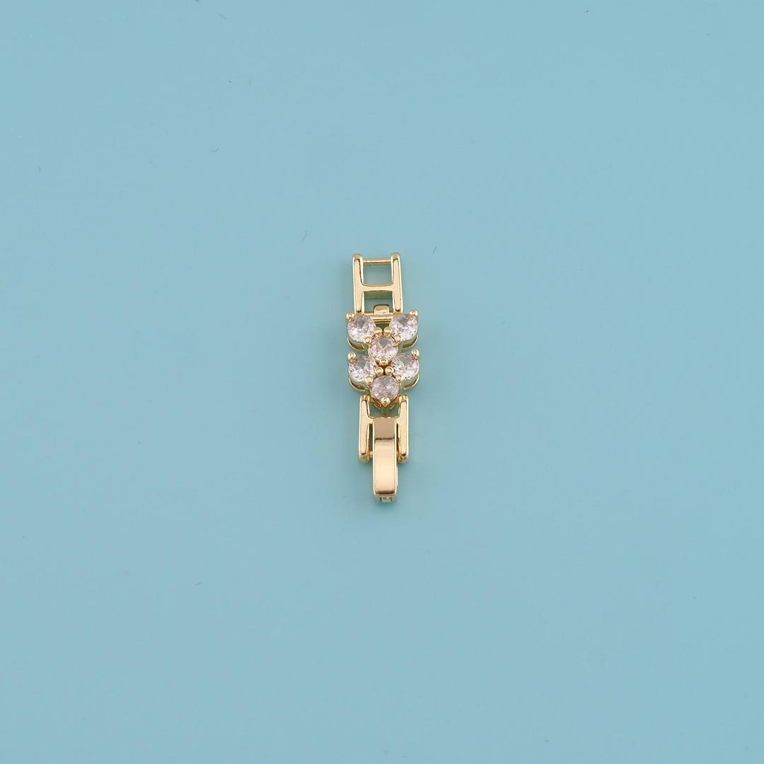 Beebeecraft 1 doos 8 stuks vouwsluitingen 18K goud en