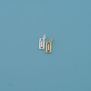 18K Gold Filled abacus Pendant,abacus Pendant,abacus charm,Gift for Her,Valentine&#39;s Day Gift,DIY Jewelry Supplies