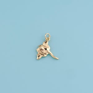 18K Gold Filled Manta Ray Pendant,Stingray Jewelry,Sea life Marine Scuba Diver Jewelry,Ocean Beach Lover item Gift,DIY Jewelry Making Supply
