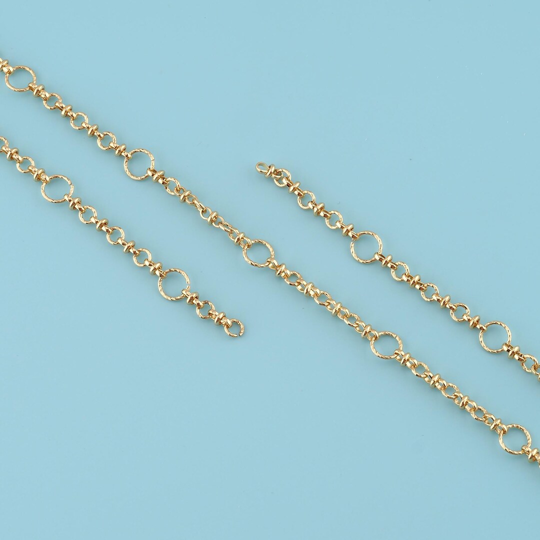 1 Meter 18K Gold Filled Round Shape Chain,round Chain,round Chain,chain ...