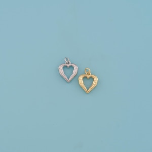 18K Gold Filled Angel Wings Pendant,Heart Pendant,Angel Wings charm,Gift for Her,Valentine&#39;s Day Gift,DIY Jewelry Supplies