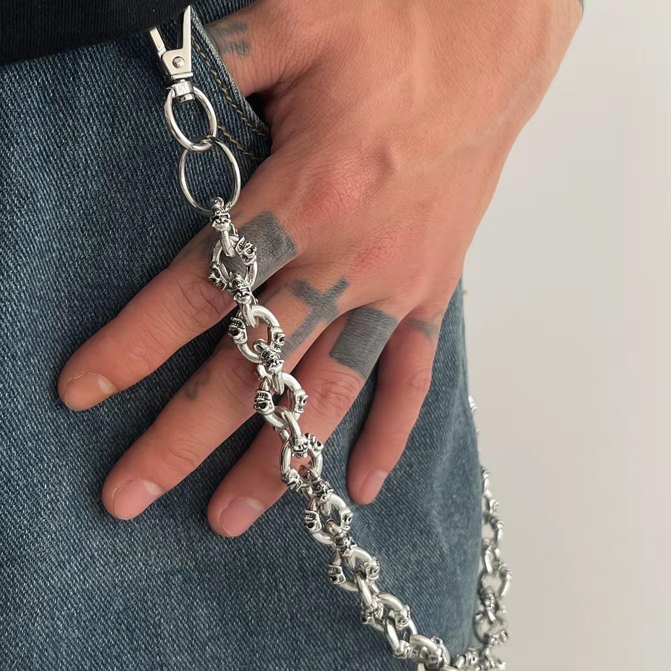小物 USED KEY CHAIN WALLET CHAIN TrendyFashionJewelry Men Wallet Chain Biker 22