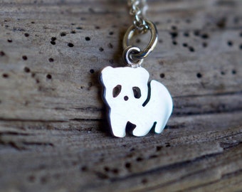 Pendentif Panda en argent sterling - Délicat simple petit pendentif Idée-cadeau enfant