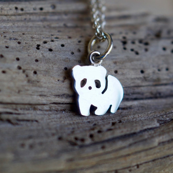 Pendentif Panda en argent sterling - Délicat simple petit pendentif Idée-cadeau enfant