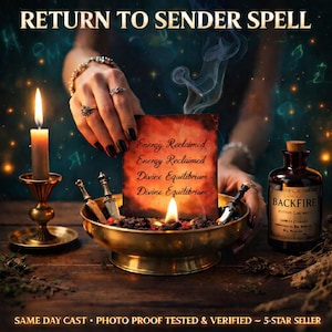 Vela Ritual de Devolução ao Remetente, Reversão de Energia Negativa