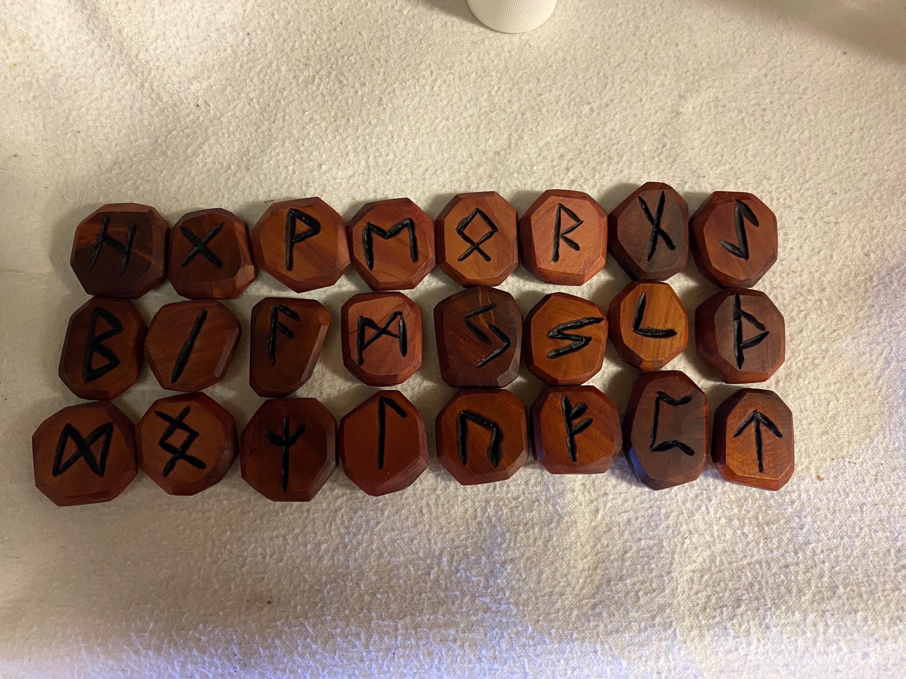 Handmade Runescape Runes Handcrafted Norse Rune Set – Elder Futhark Runes – Divination & Pagan ...
