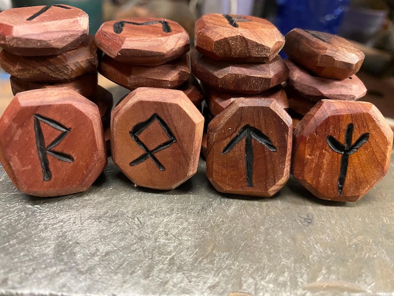 Stacked Runes Handcrafted Norse Rune Set – Elder Futhark Runes – Divination & Pagan ...