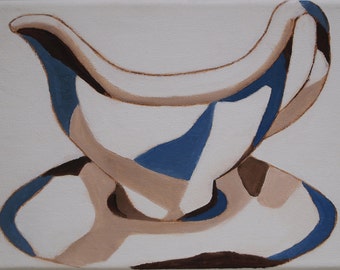 Gravy bowl still life painting