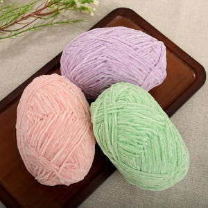 High-Quality 2mm Chenille Yarn – Super Soft Plush Yarn, Perfect for Knitting and Crochet, Craft Projects Chenille, Handmade Creations Yarn