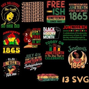 Juneteenth Svg Bundle, Juneteenth 1865 Svg,black history month,we are black history,svg files, svg bundle,svg for tshirt