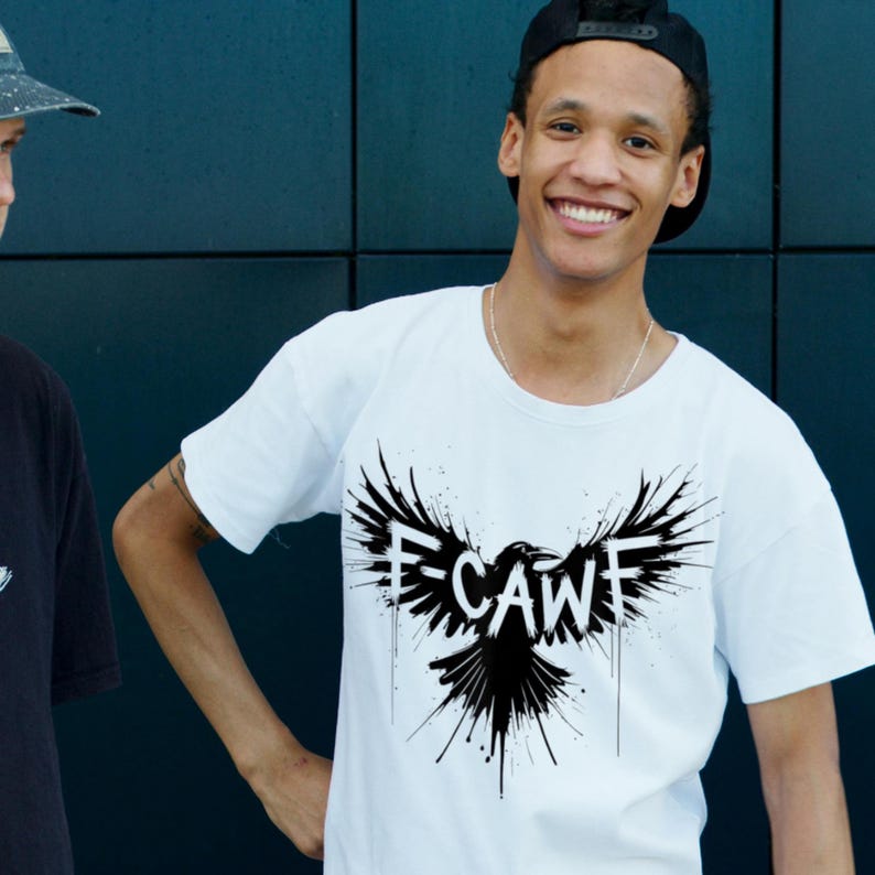 Black Crow, F-Caw-F Amusant Oiseau Noir T-Shirt