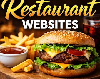 Sitio web de restaurante personalizado de 3 páginas - ENTREGA EN 48-72 HORAS