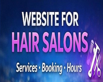 Sitio web de peluquería personalizado de 3 páginas - ENTREGA EN 48-72 HORAS