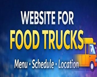 Sitio web personalizado para food trucks, 3 páginas, entrega en 48-72 horas