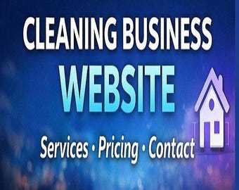 Sitio web de negocio de limpieza personalizado 3 PÁGINAS - ENTREGA EN 48-72 HORAS